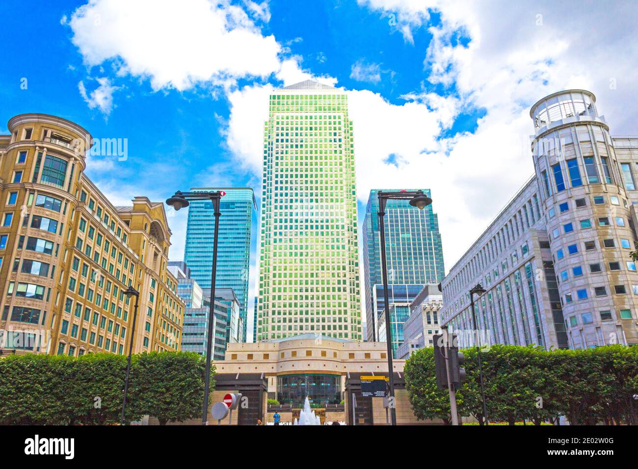 Cabot Square is one of the central squares of the Canary Wharf